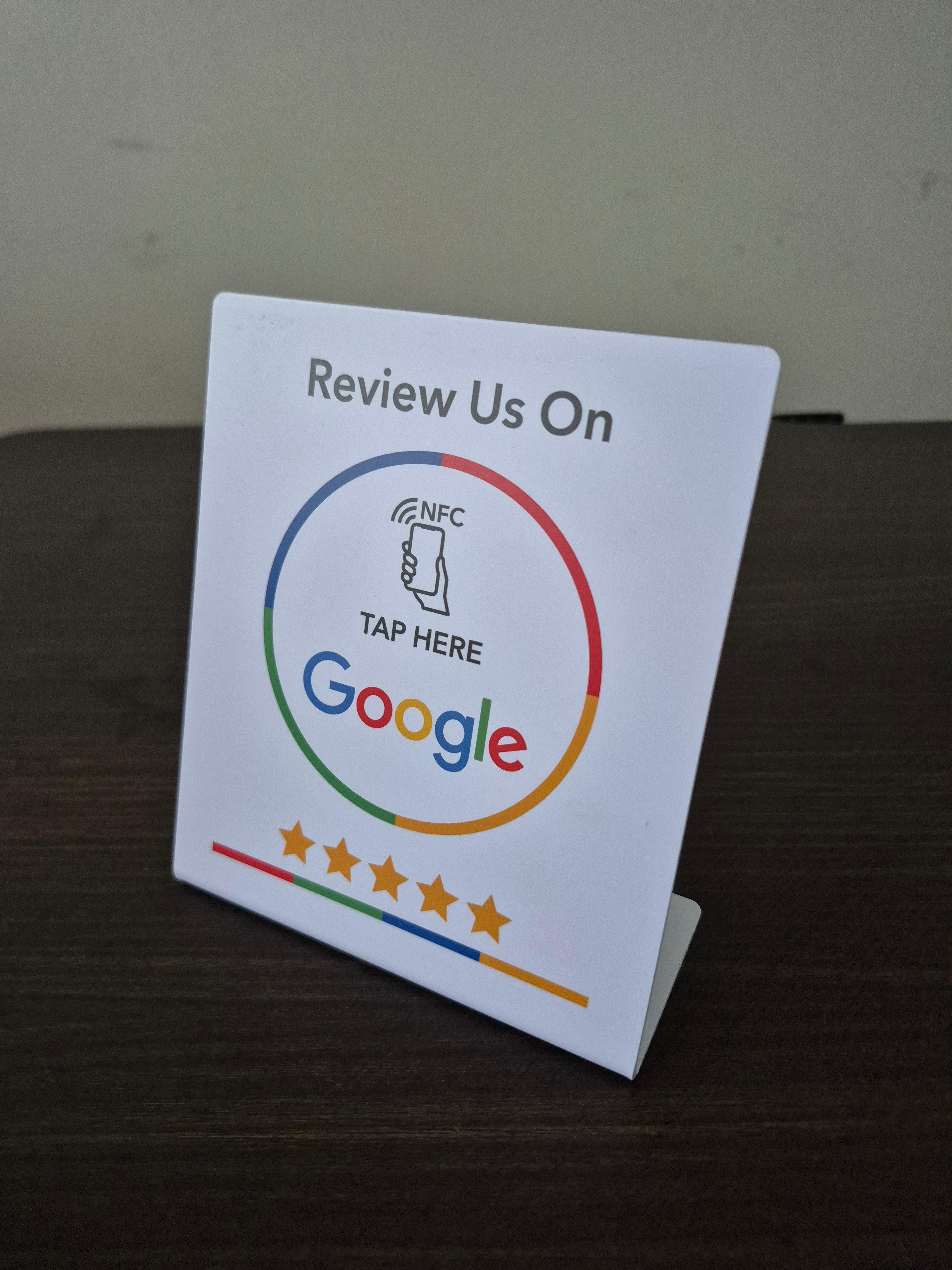 Google review cards Wireless (White)